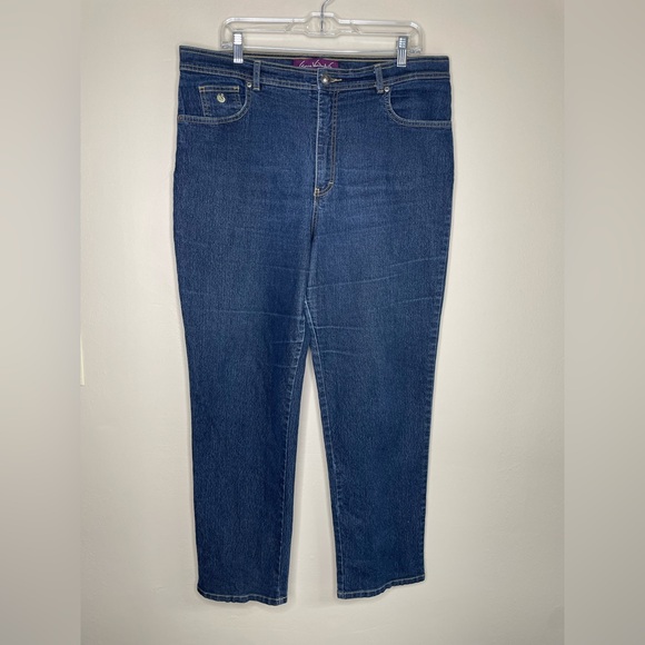Gloria Vanderbilt Denim - Gloria Vanderbilt High Rise Straight Leg Blue Jeans Size 18